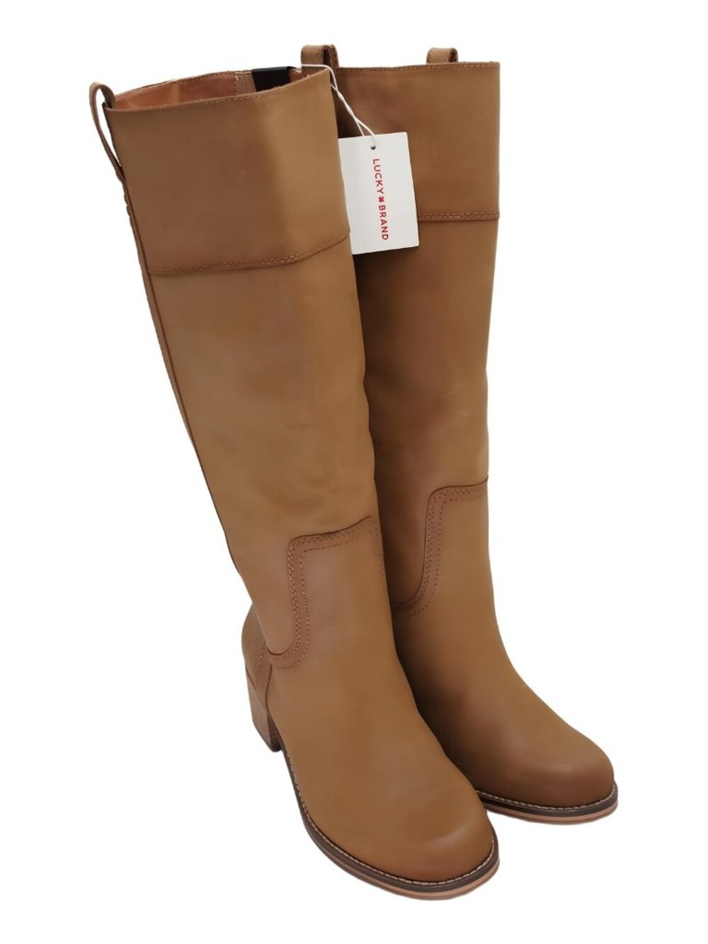 Lucky Brand Womens Hybiscus Extra Wide-Calf Buttercream Size US 9.5 M EU 40